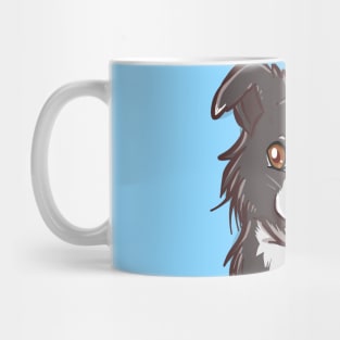 Pocket Cute Border Collie Dog T-Shirt Mug